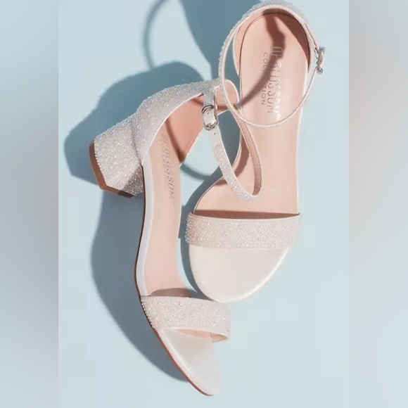 Block heel irridescent pearl sandals by DB Studio - Picture 10 of 10